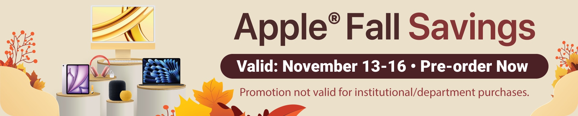 Apple Fall Savings